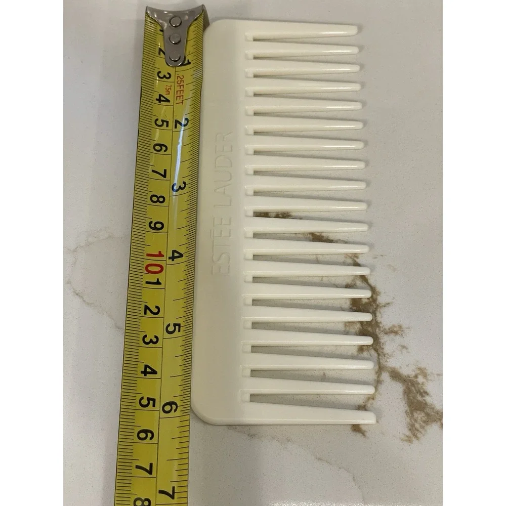 Vintage Estee Lauder Wide Tooth Comb Plastic Cream 6
